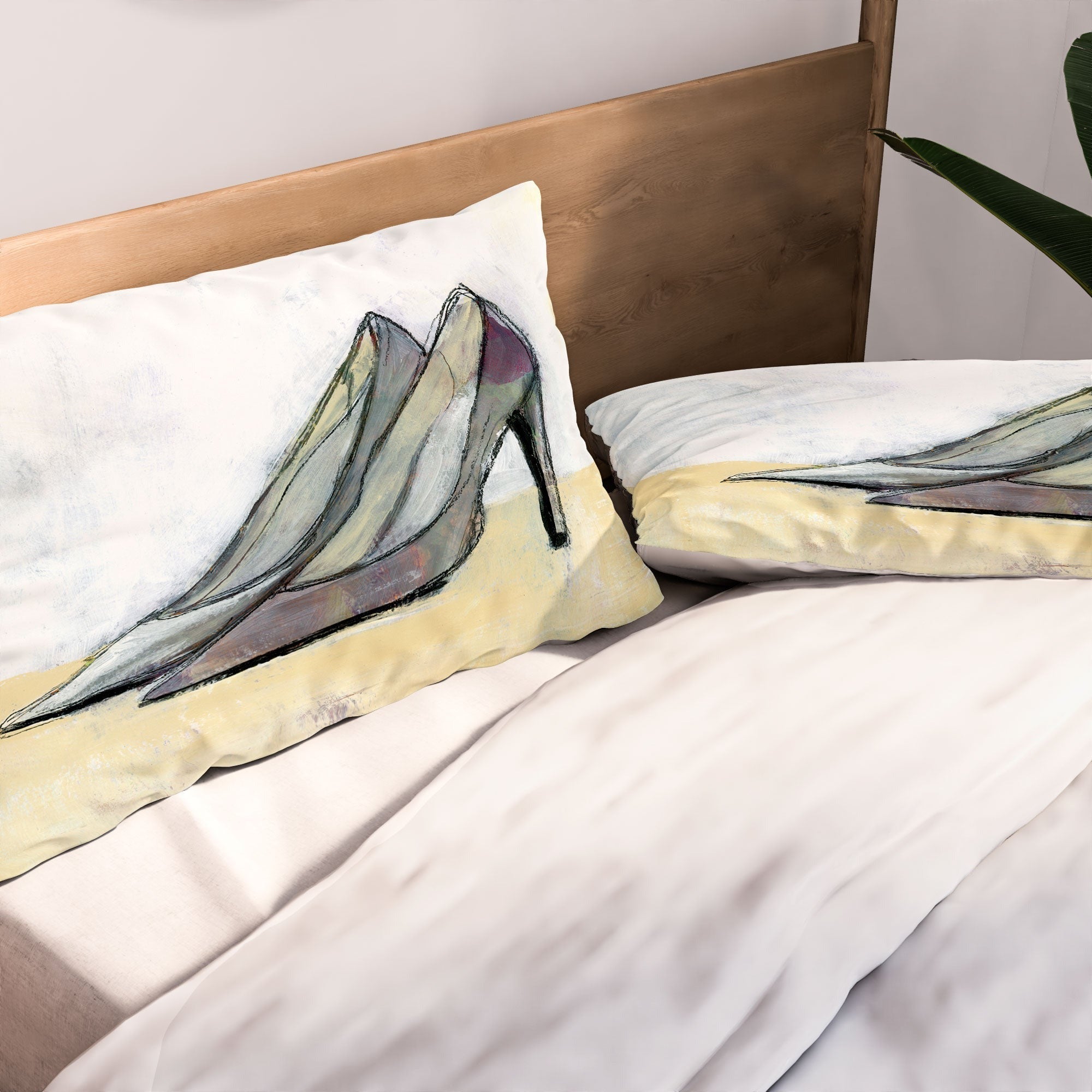 Sophia Buddenhagen Grey Stiletto Pillow Shams