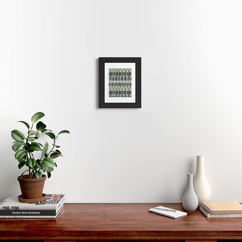 Marta Barragan Camarasa Dynamic Linear Blocks Framed Art Print