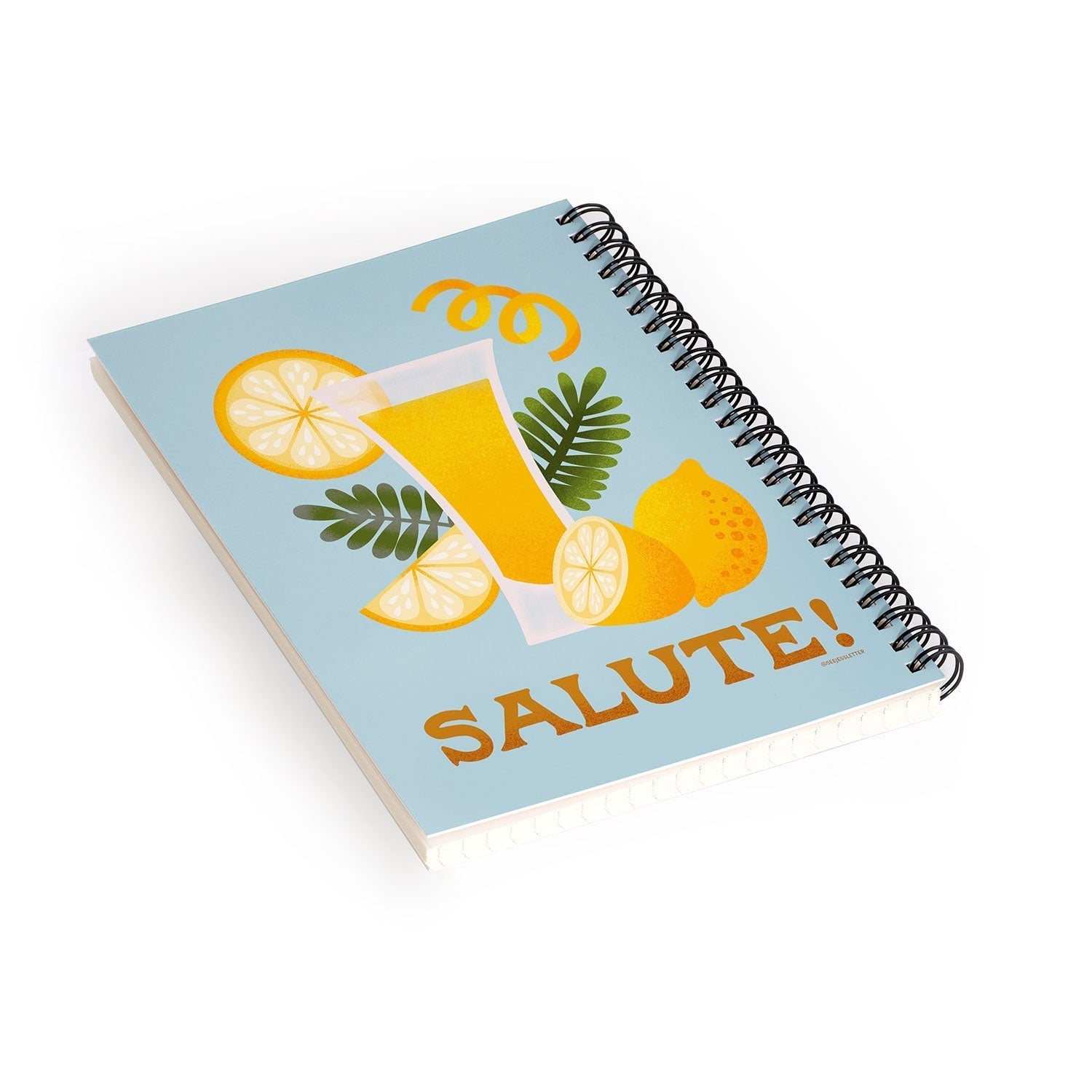 Jessica Molina Limoncello Cocktail Spiral Notebook