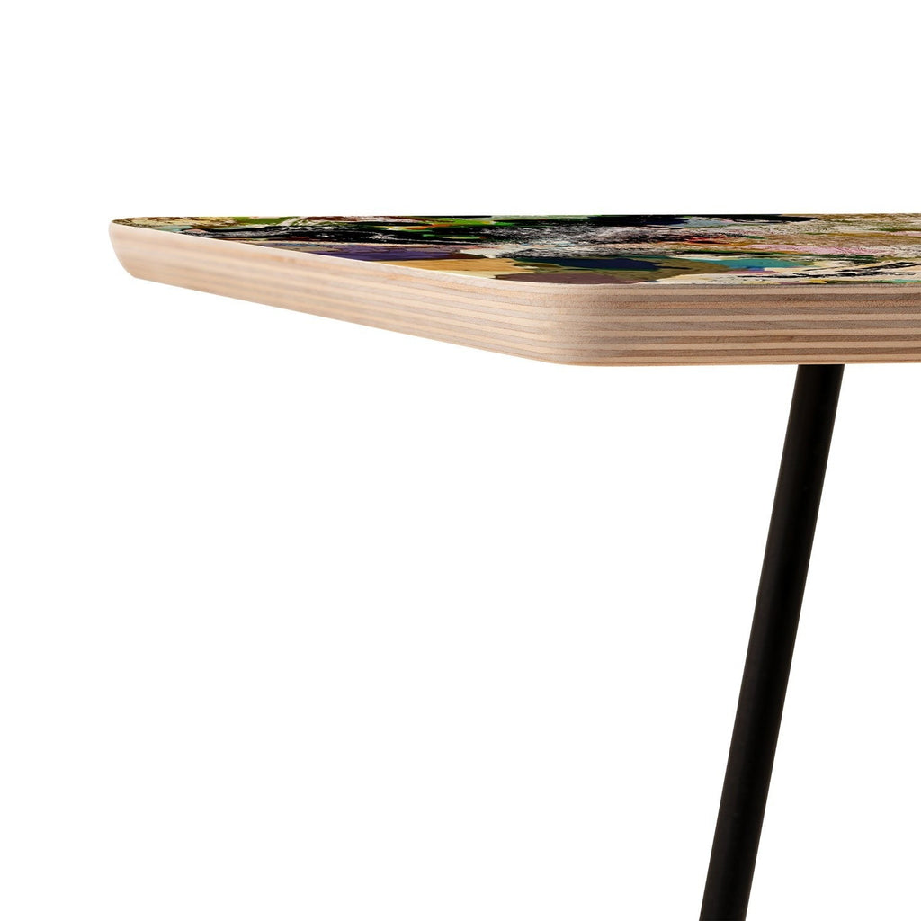 83 Oranges Echoes Beneath the Surface Side Table