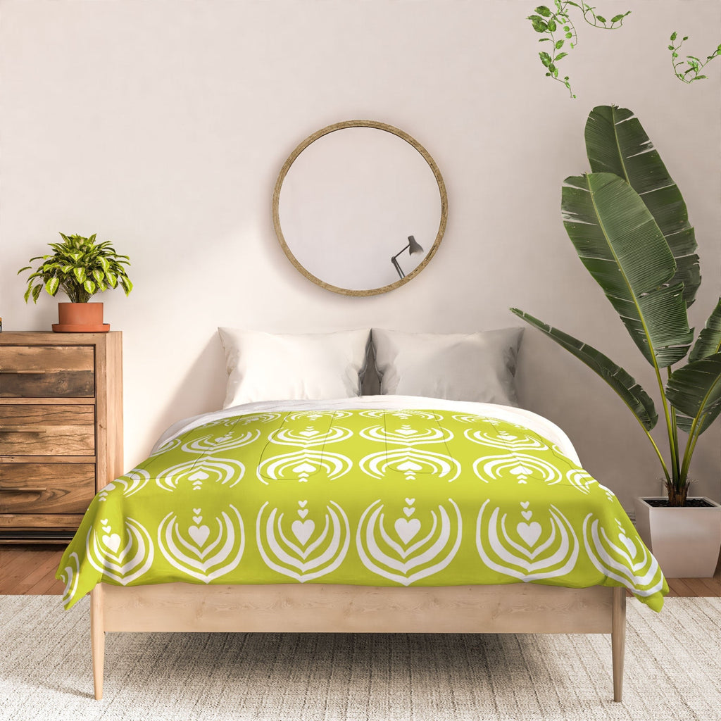 Design by Spark Matcha Latte Art Comforter