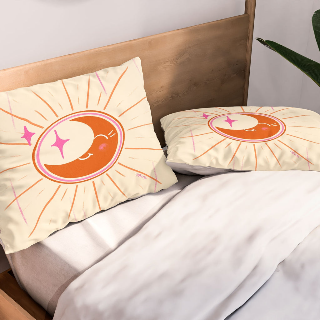 Little Om Celestial Moon cream Pillow Shams