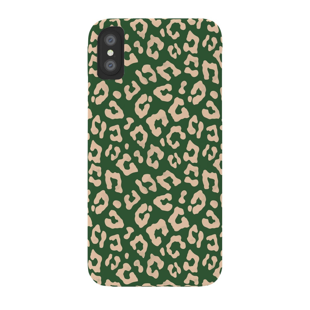 Avenie BR Cheetah Print In Green Phone Case