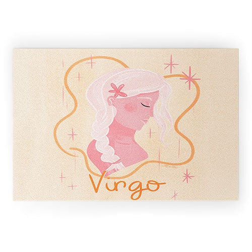 Little Om Zodiac Sign Virgo Welcome Mat