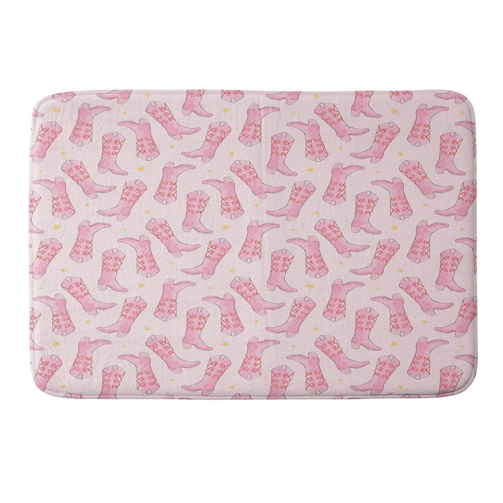 Love_Ryming Stars and Boots Memory Foam Bath Mat