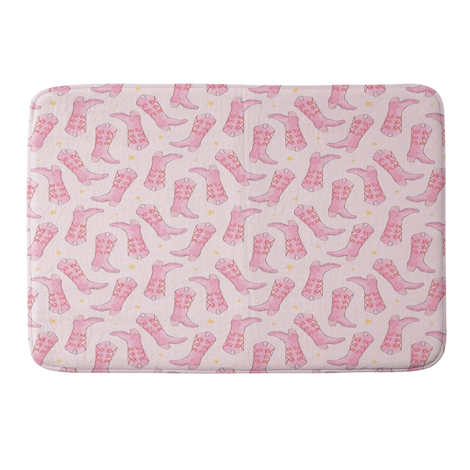 Love_Ryming Stars and Boots Memory Foam Bath Mat