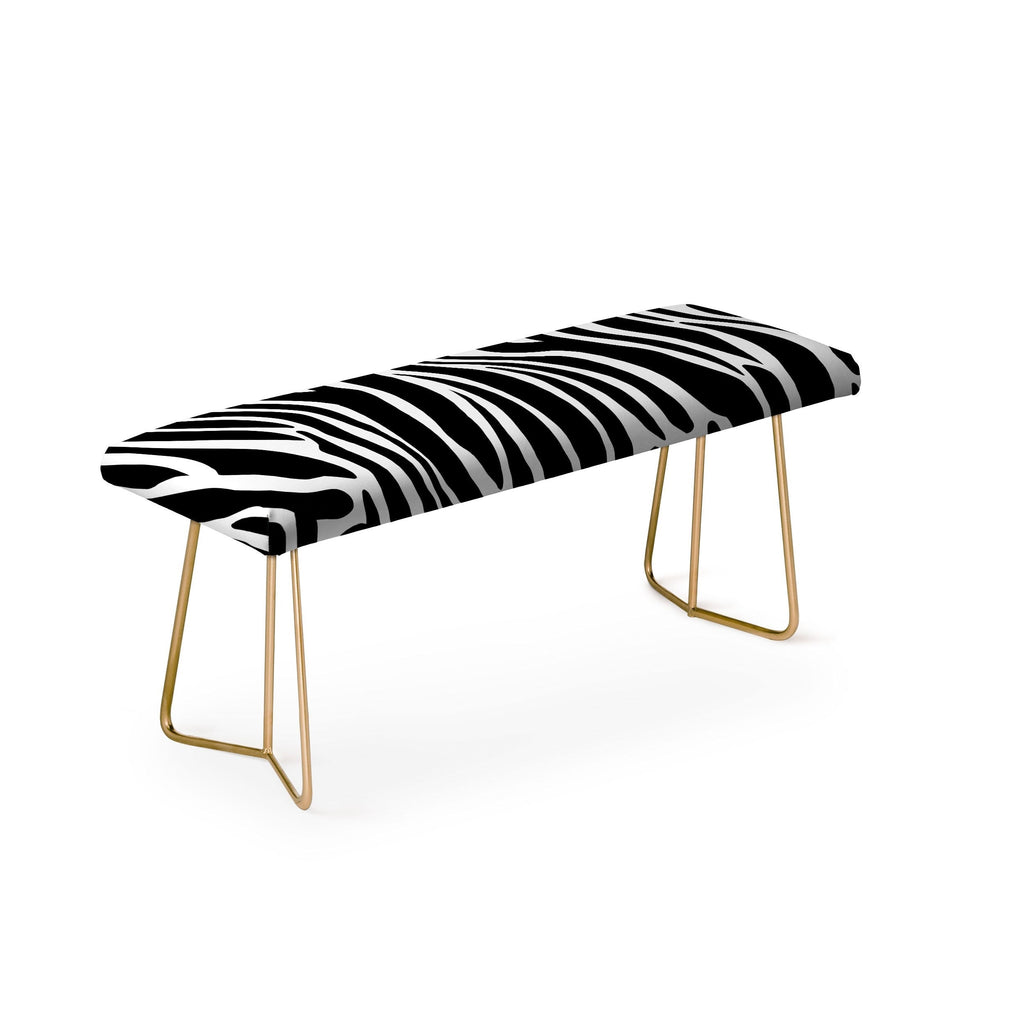 Jennifer Labre Wild Zebra Bench