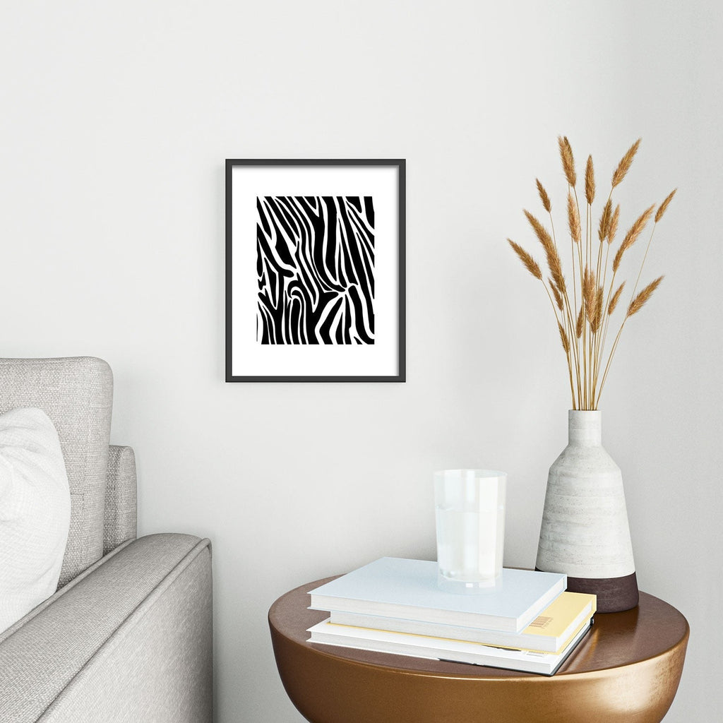 Jennifer Labre Wild Zebra Metal Framed Art Print