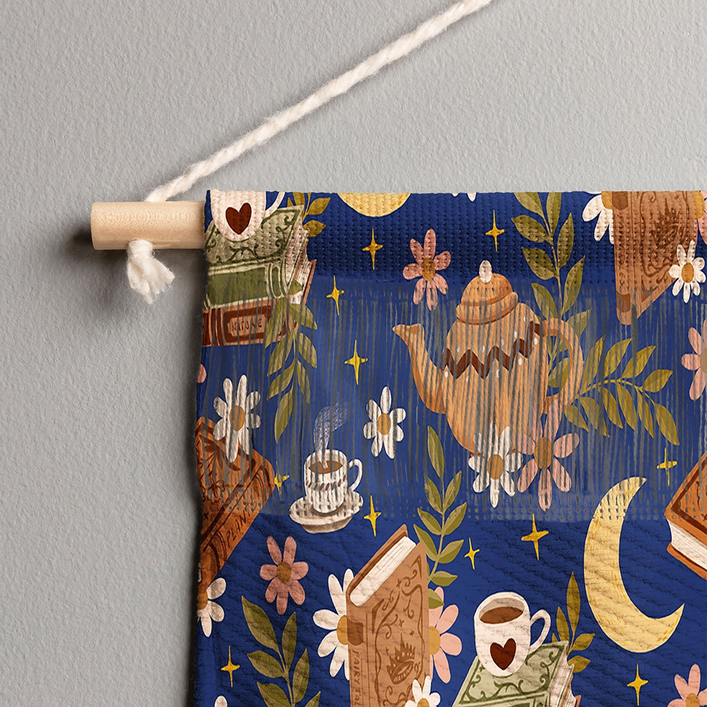 Avenie Moonlit Reading Nook II Wall Hanging Landscape