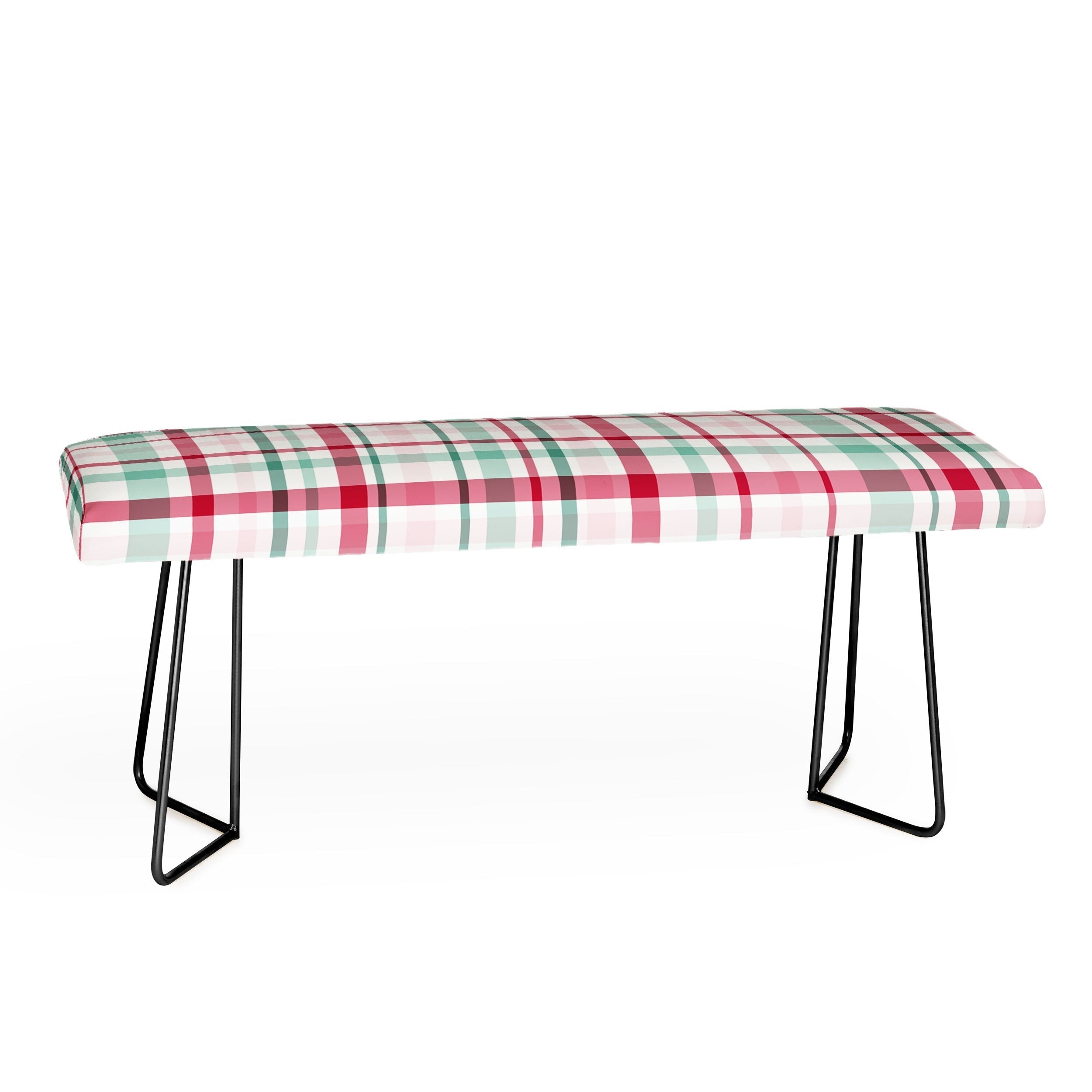Lisa Argyropoulos Merry Vintage Plaid Bench