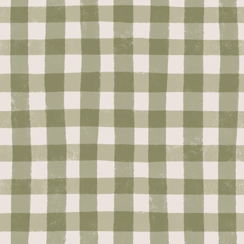 Menina Lisboa Rustic Green Plaid Shower Curtain
