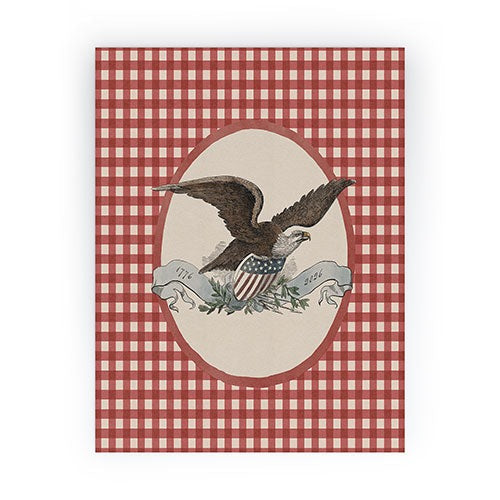 DENY Designs Gingham Eagle Mini Art Print