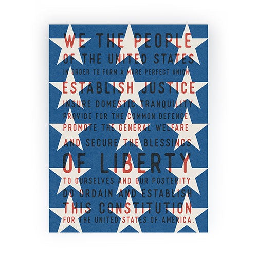 DENY Designs Starred Preamble Mini Art Print