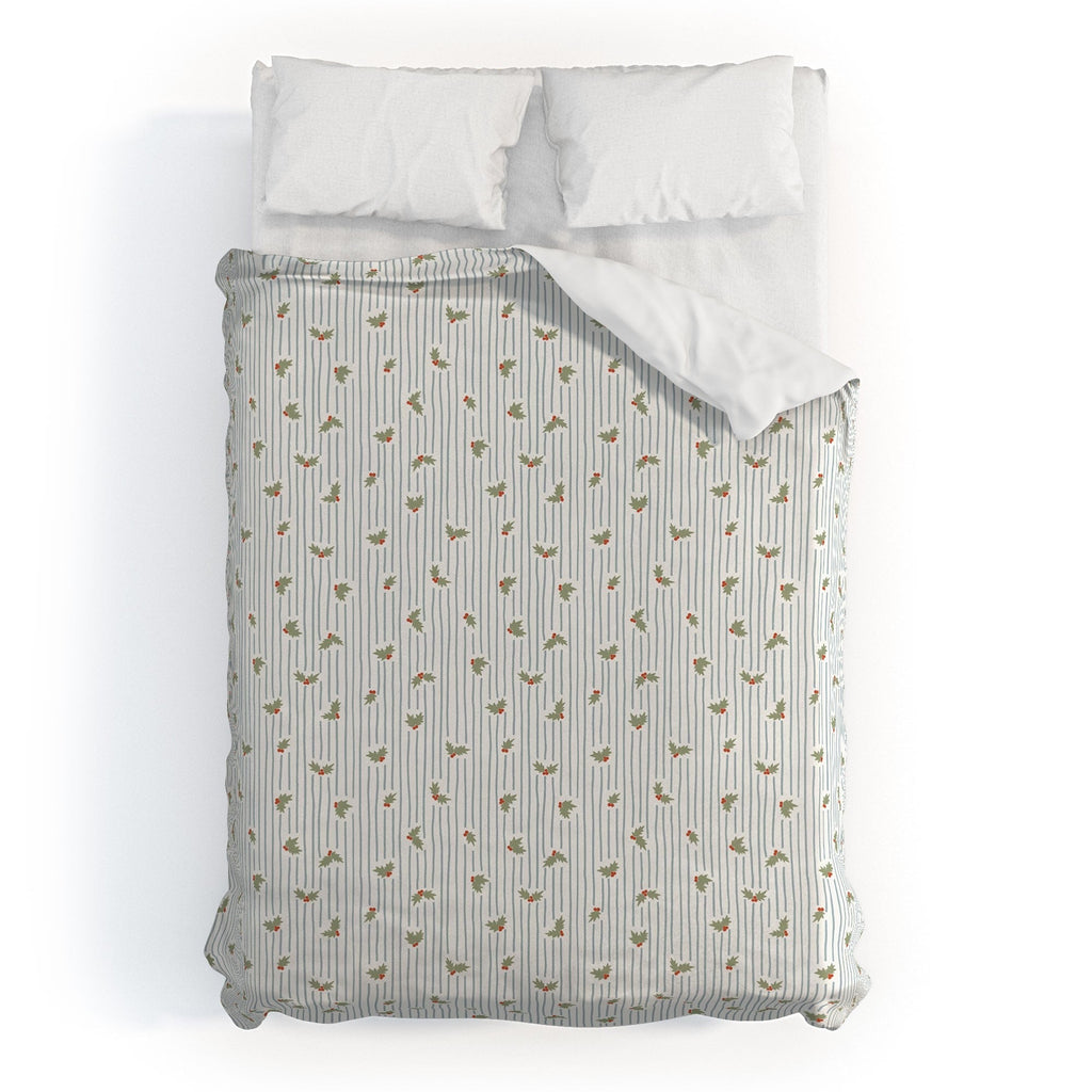 CoastL Studio Hand Drawn Holly Stripe Duvet Cover