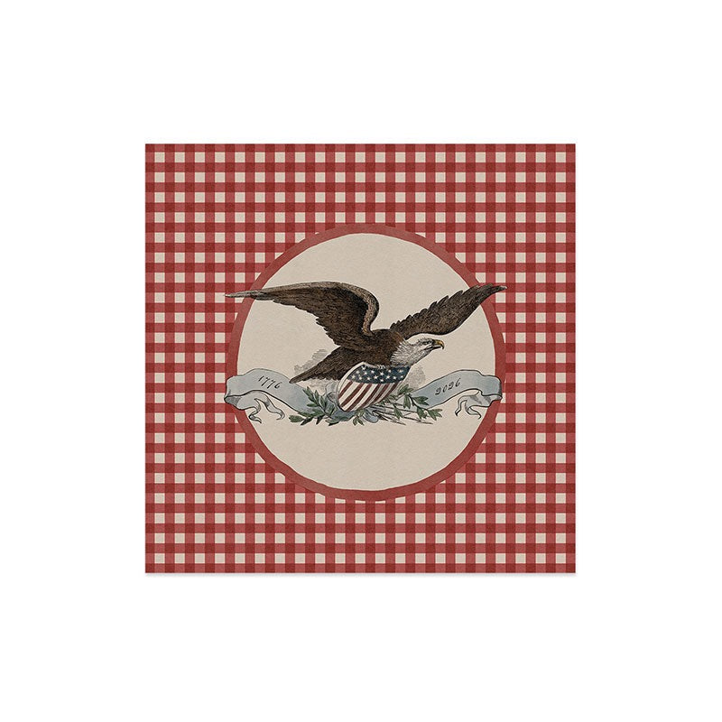 DENY Designs Gingham Eagle Art Print