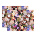 Ninola Design Botanic Retreat Ombre Abstract Watercolor Flowers Pink gold Placemat