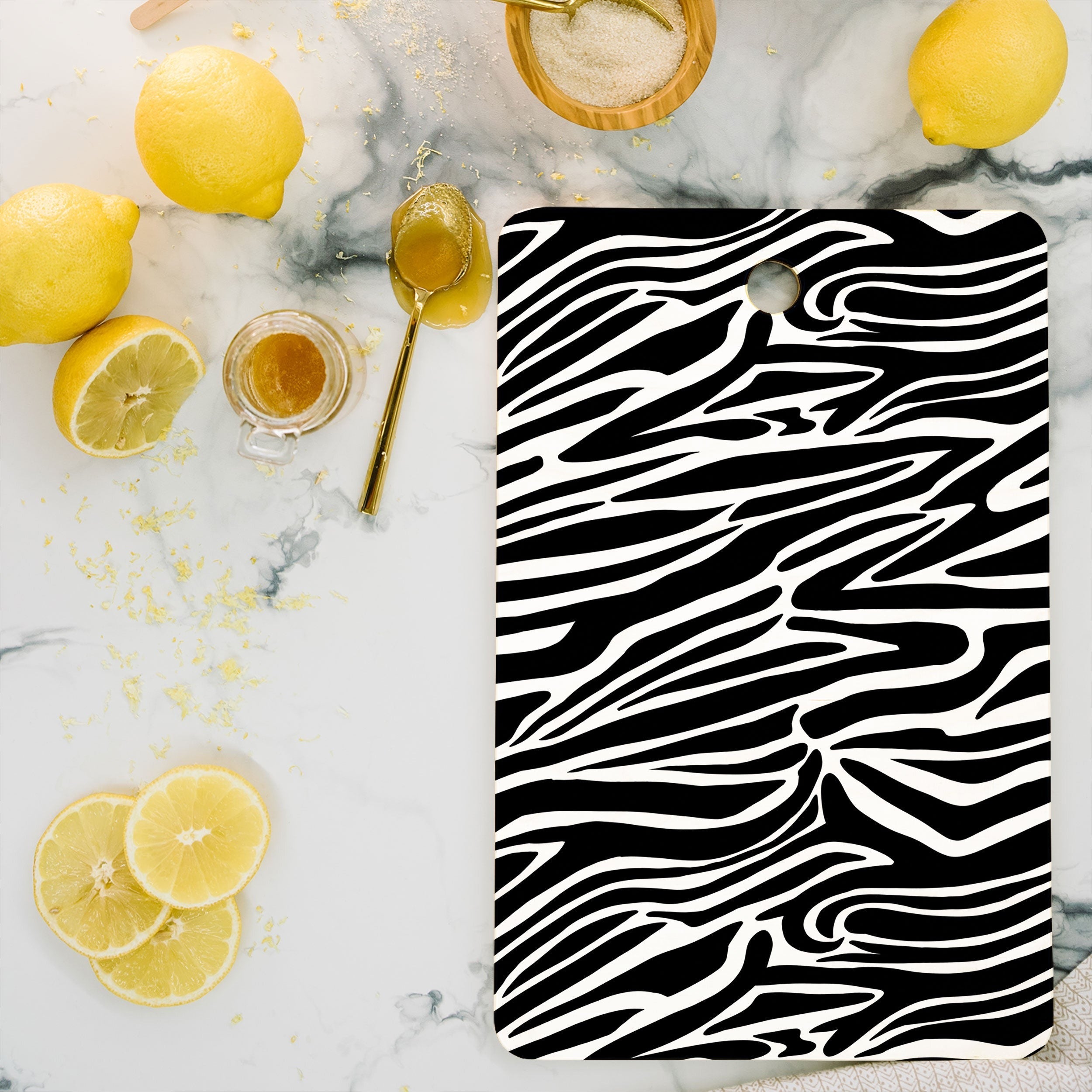 Jennifer Labre Wild Zebra Cutting Board Rectangle