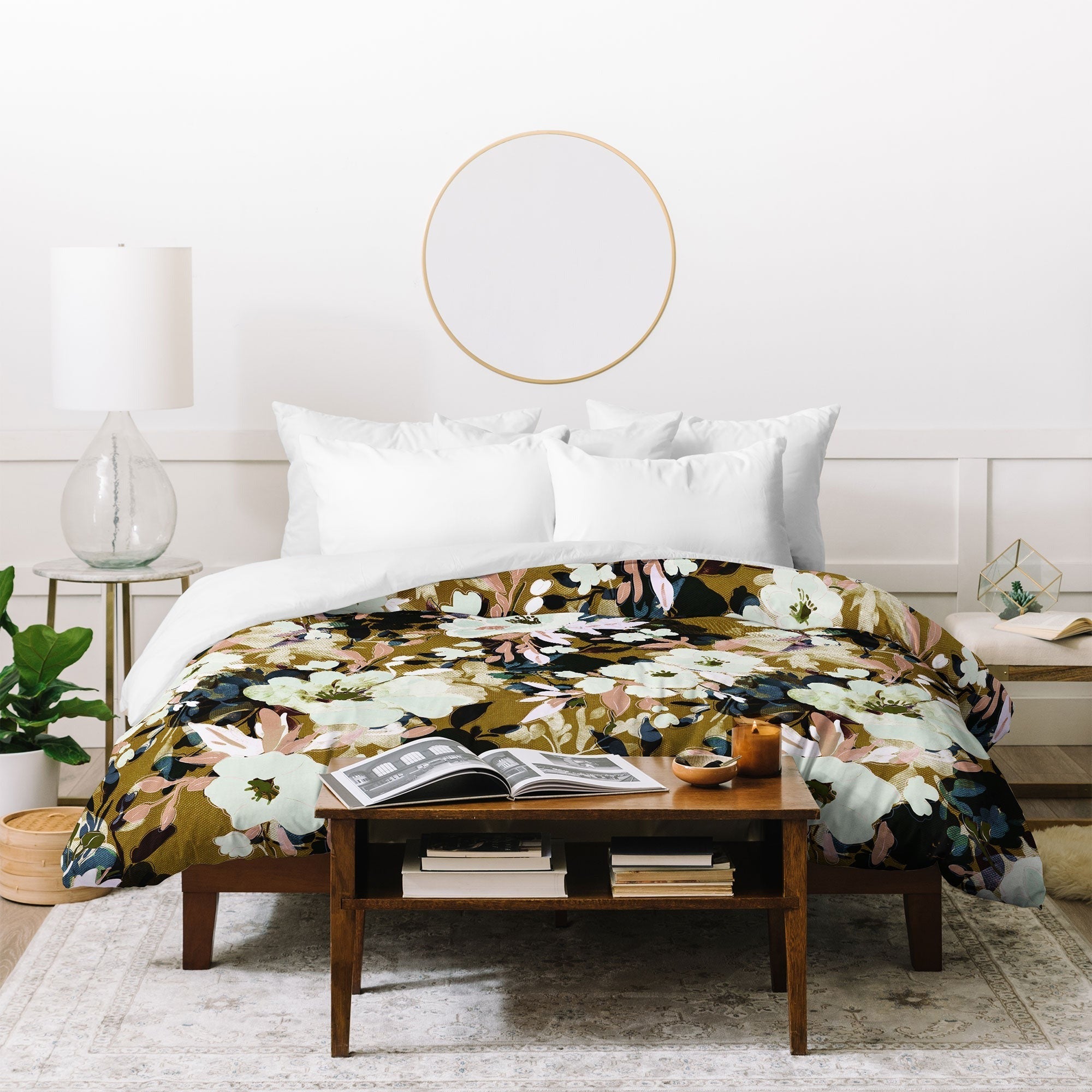 Marta Barragan Camarasa Romantic Floral Fusion Duvet Cover
