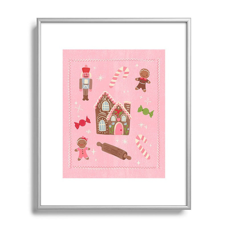 carriecantwell Sweet Christmas Holidays Metal Framed Art Print