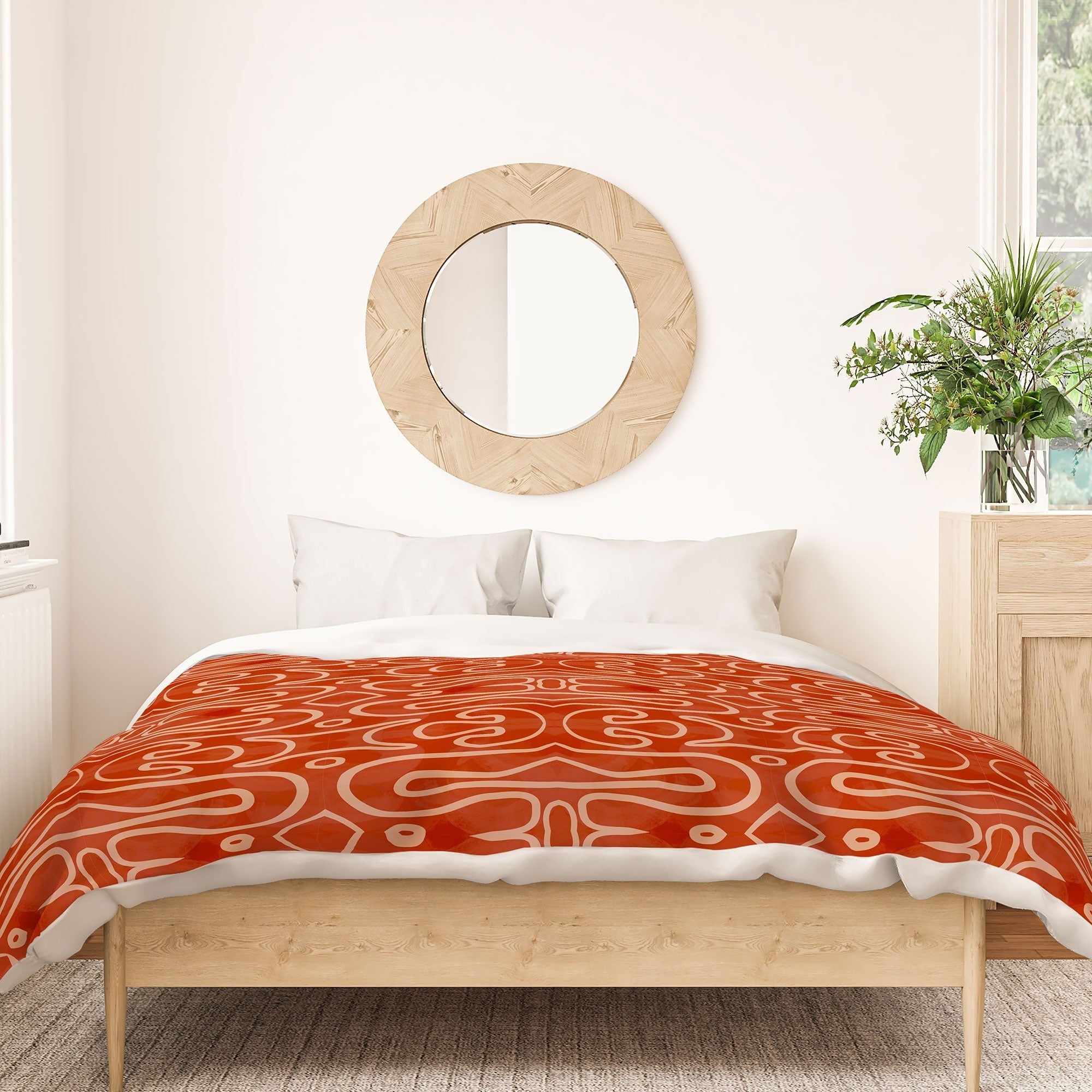 Mirimo Venexiana Burnt Orange Duvet Cover