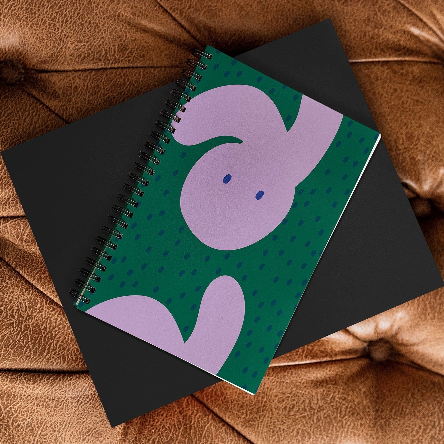 Camilla Foss Pebbles and Rabbit Spiral Notebook
