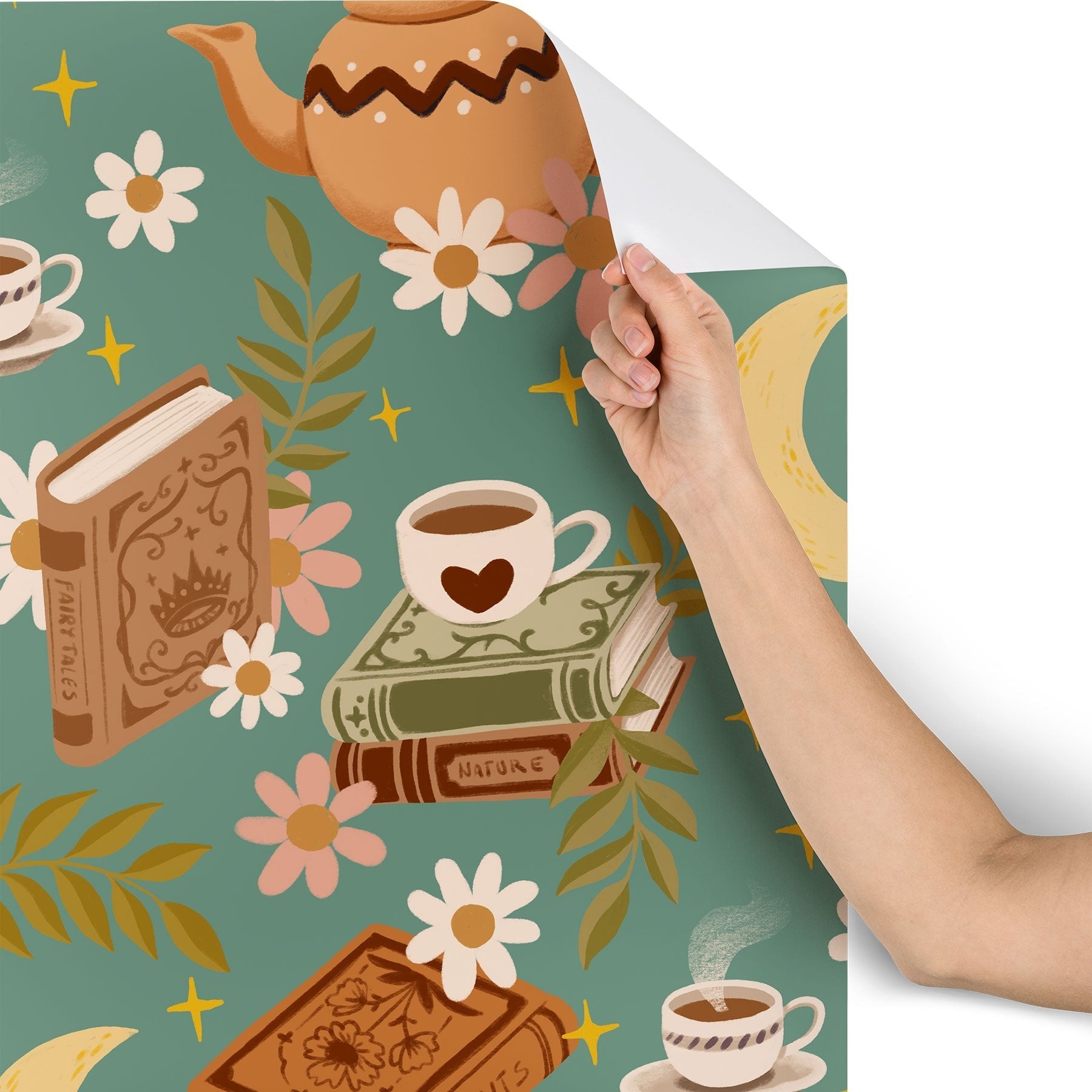 Avenie Moonlit Reading Nook I Wallpaper