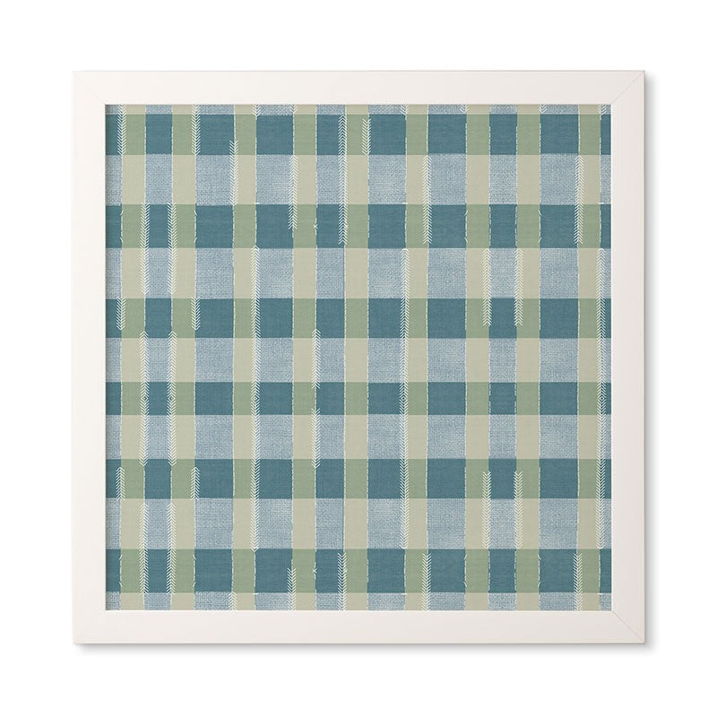 Marta Barragan Camarasa Country Style Checks Framed Wall Art