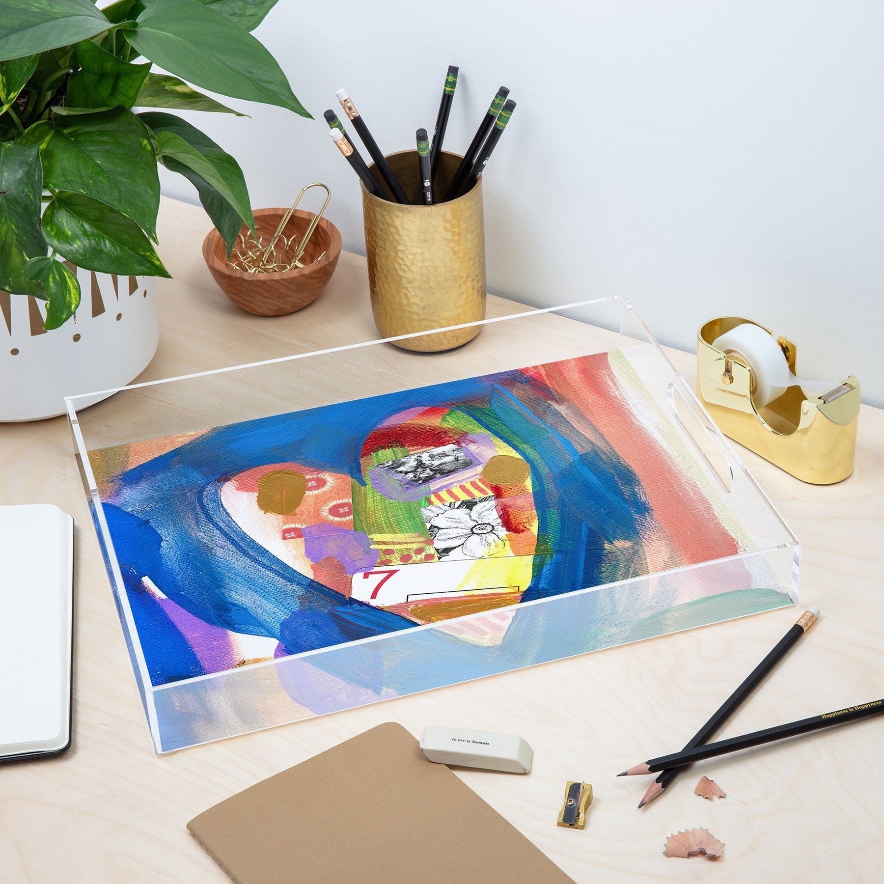 Natalie Baca Lucky in Love Acrylic Tray