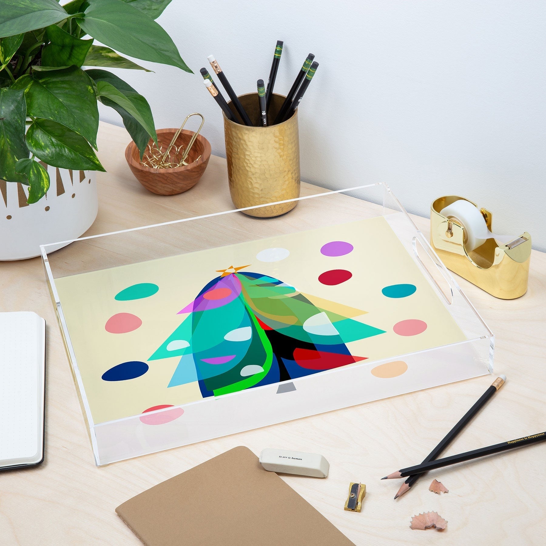Mirimo Decorated Tree Acrylic Tray