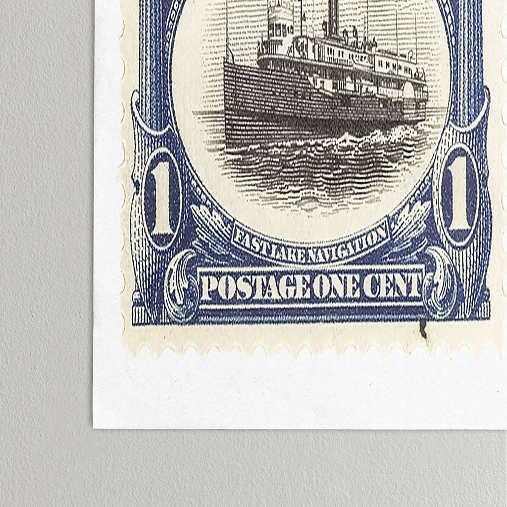 DENY Designs 1901 1c Fast Lake Navigation Stamps Poster