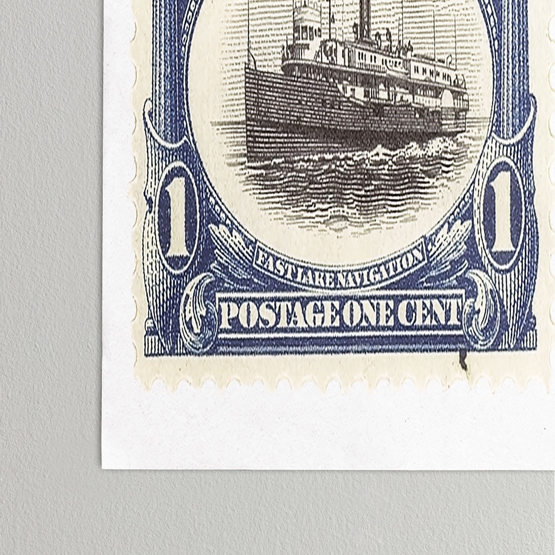 DENY Designs 1901 1c Fast Lake Navigation Stamps Poster