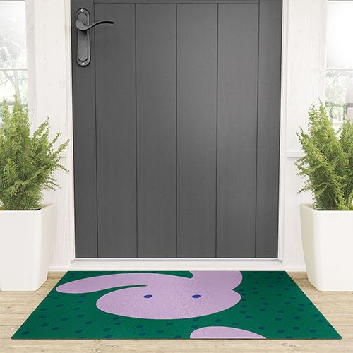 Camilla Foss Pebbles and Rabbit Welcome Mat