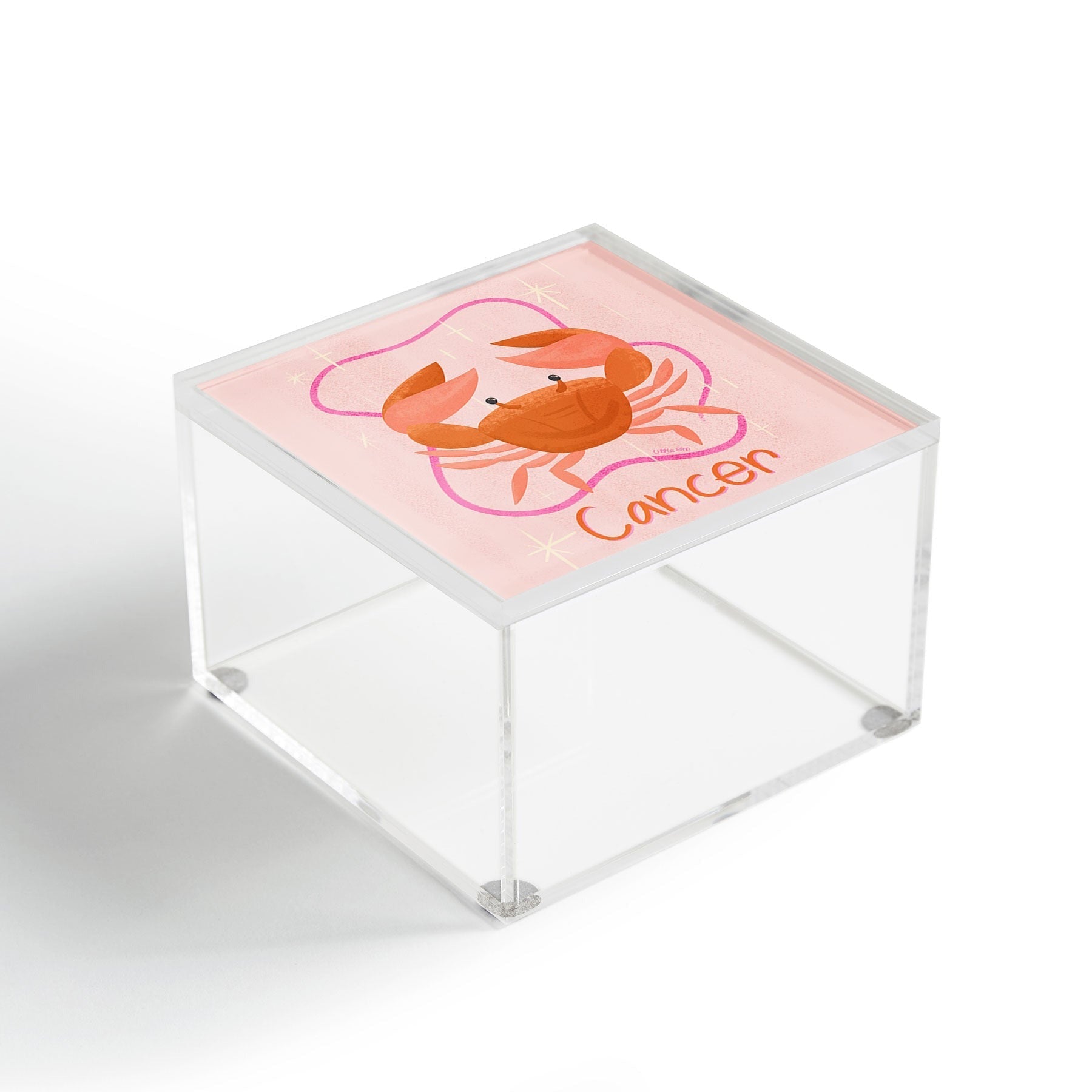 Little Om Zodiac Signs Cancer Acrylic Box