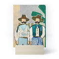 83 Oranges Side By Side Cowboy Edition Mini Art Print