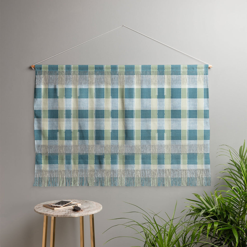Marta Barragan Camarasa Country Style Checks Wall Hanging Landscape