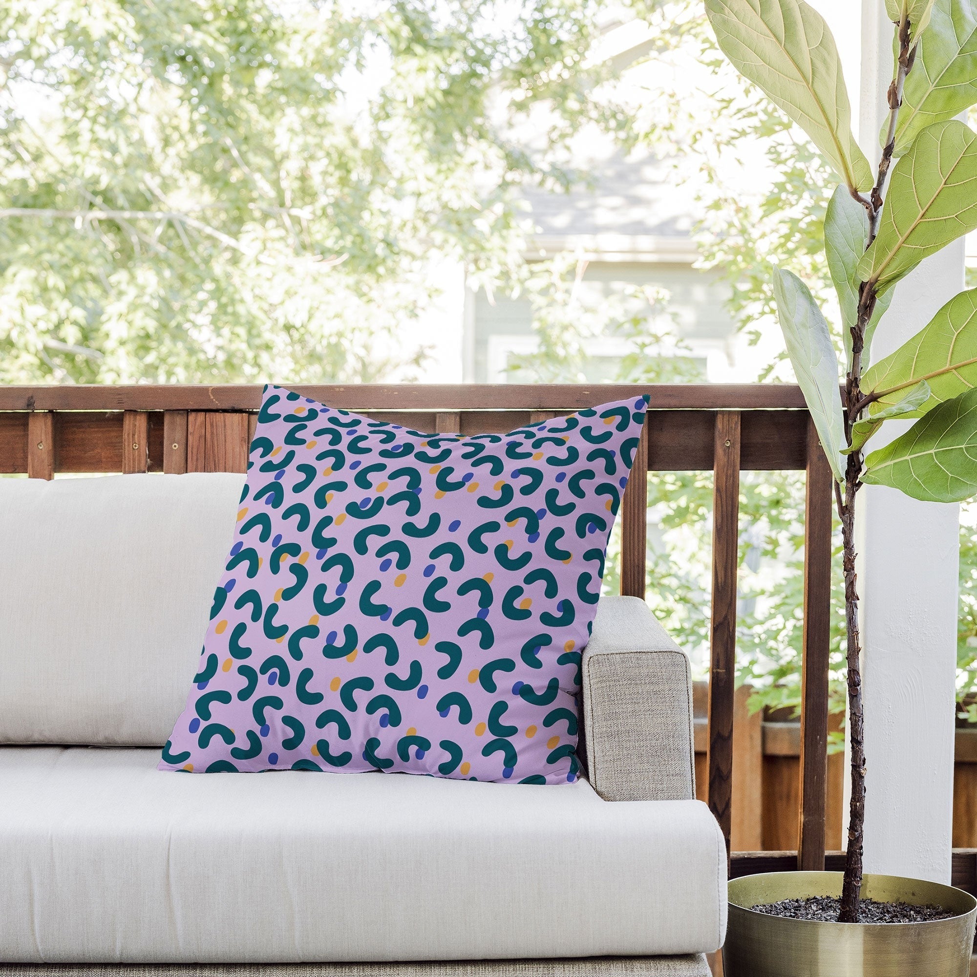 Camilla Foss Pebbles Mix Outdoor Throw Pillow