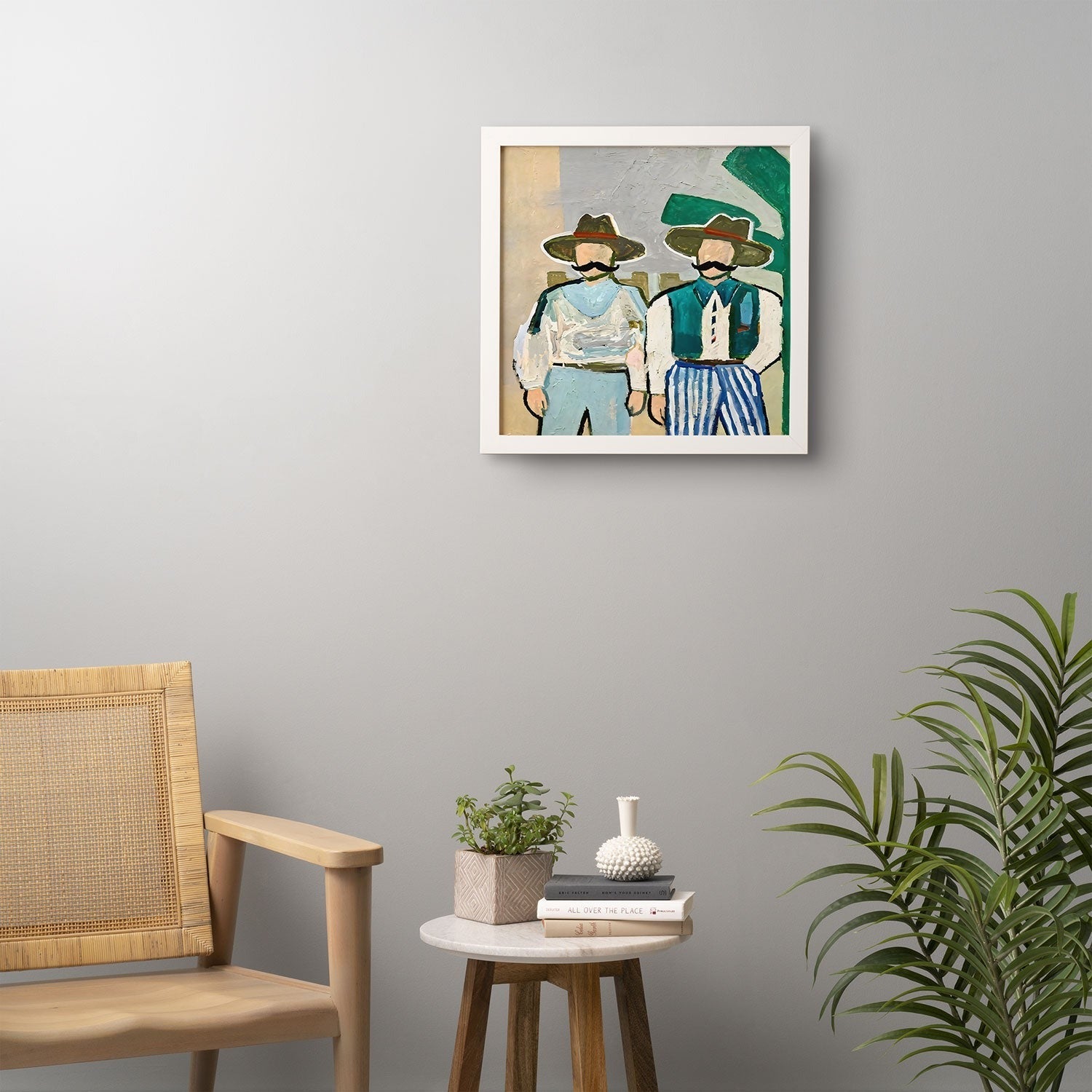 83 Oranges Side By Side Cowboy Edition Framed Wall Art