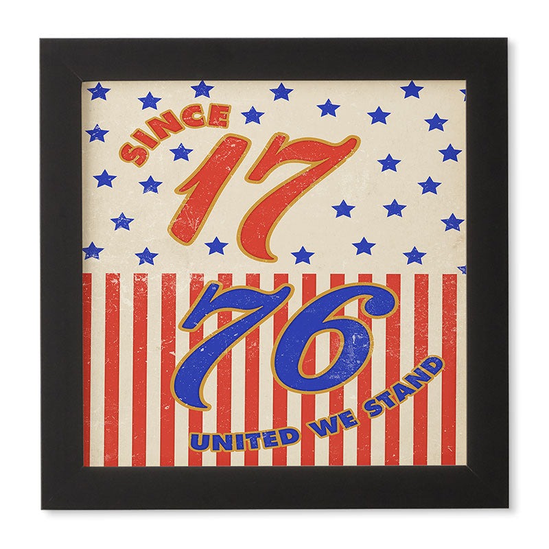DENY Designs 1776 Stars Framed Wall Art