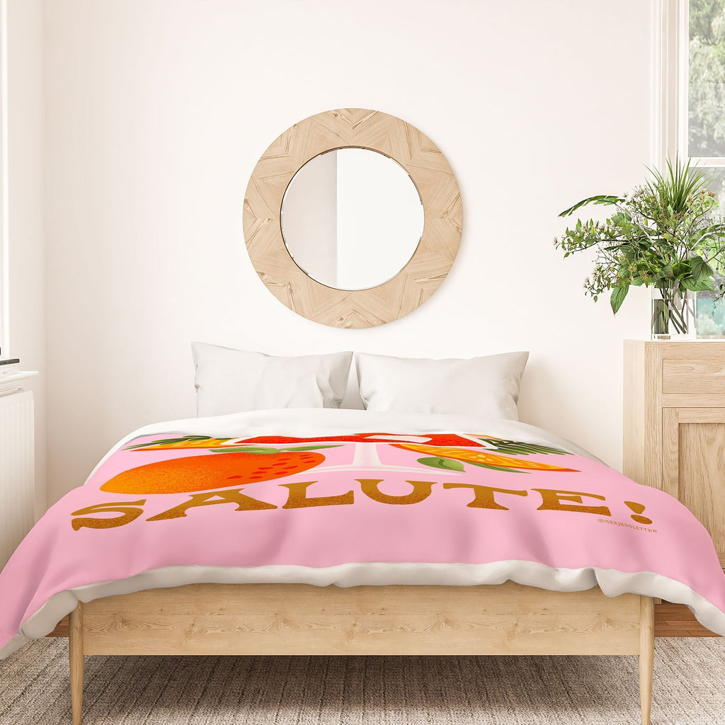 Jessica Molina Orange Spritz Duvet Cover
