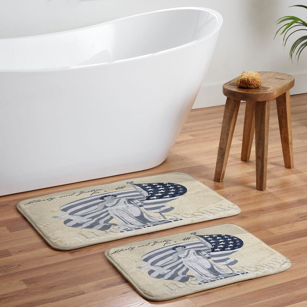 DENY Designs Liberty and Justice Woman Memory Foam Bath Mat