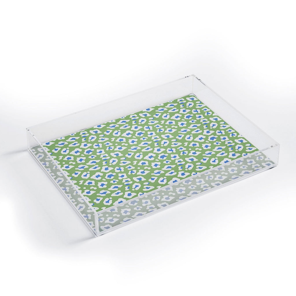 Avenie BR Cheetah Print Acrylic Tray
