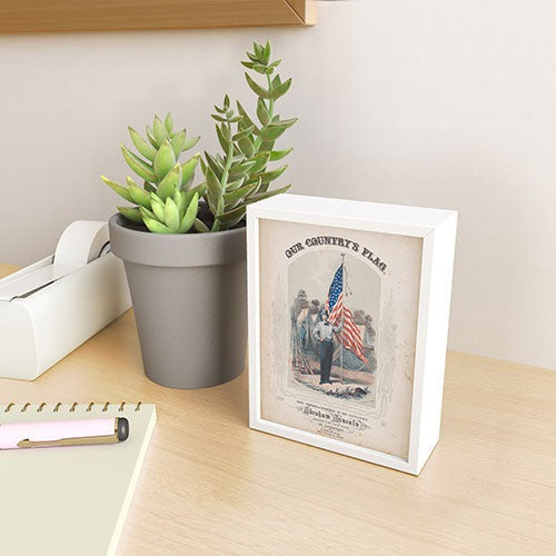 DENY Designs Our Country s Flag Framed Mini Art Print