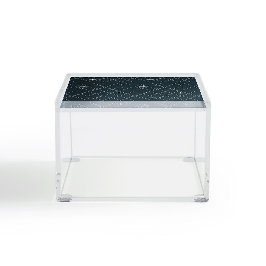 Little Om Starry Web navy Acrylic Box
