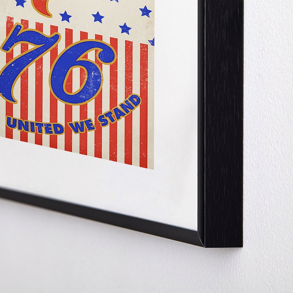 DENY Designs 1776 Stars Metal Framed Art Print