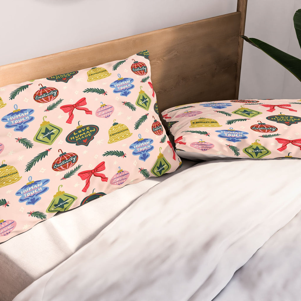 Design by Spark Love Human Made Christmas Ornaments Pillow Shams