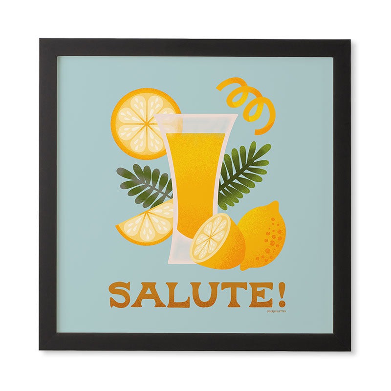 Jessica Molina Limoncello Cocktail Framed Wall Art