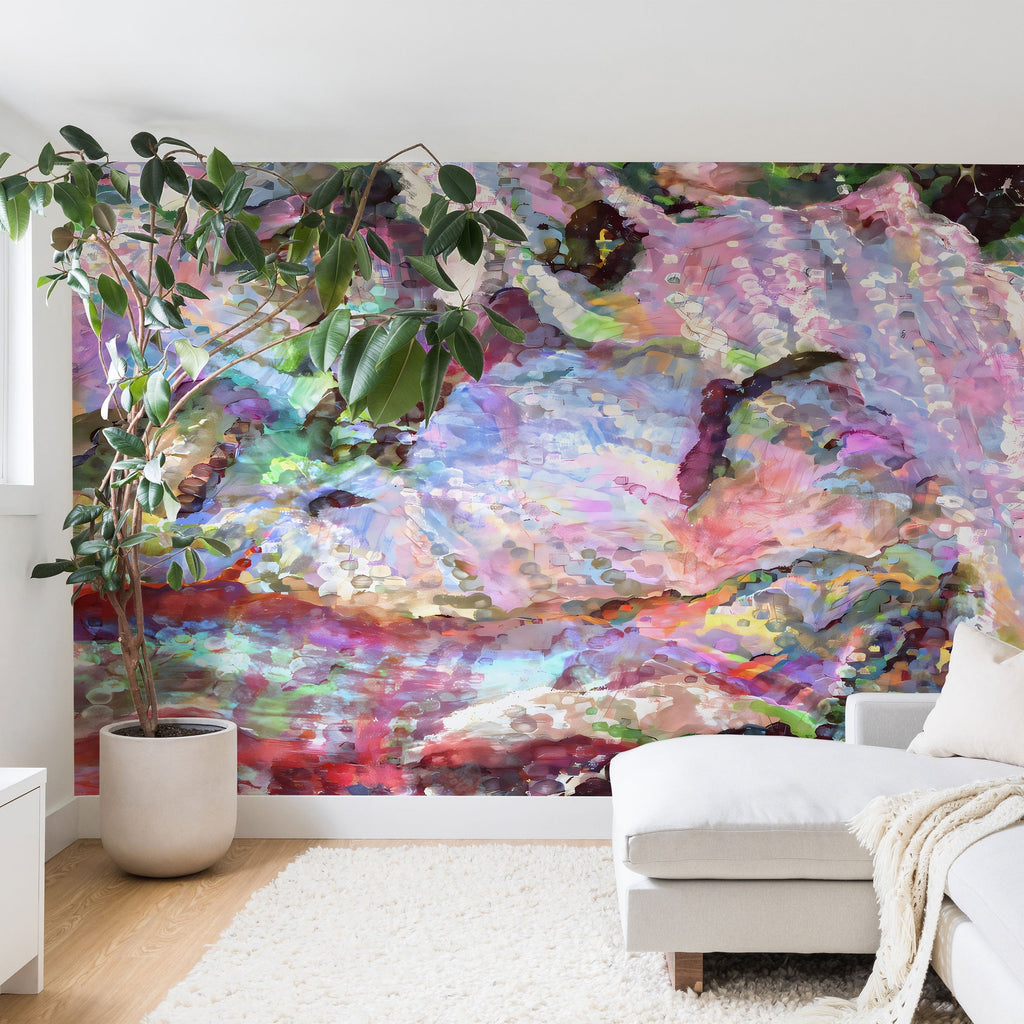 83 Oranges Sequin Haze Wall Mural