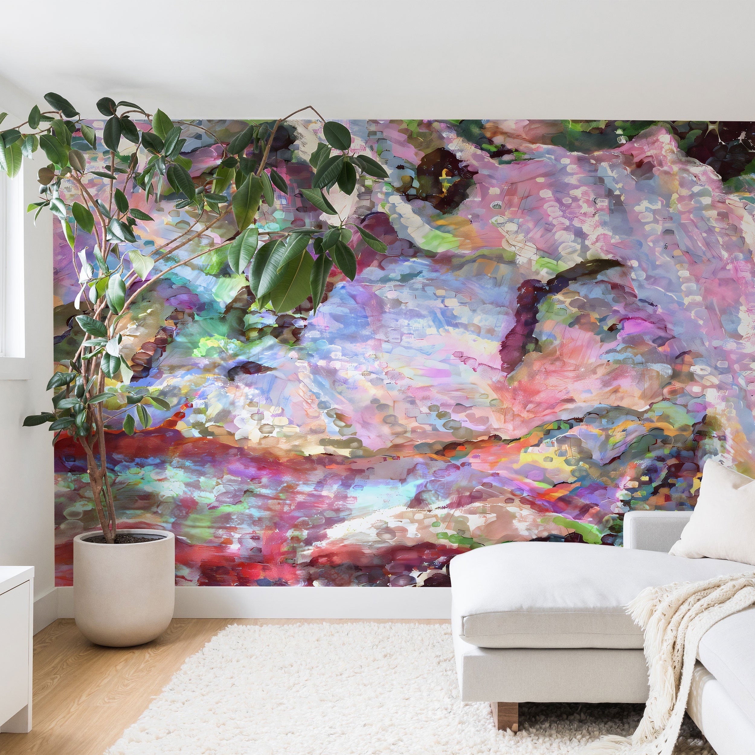 83 Oranges Sequin Haze Wall Mural
