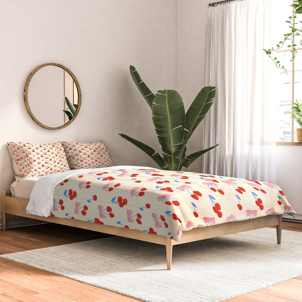 Design by Spark Cherries And Ribbons Comforter