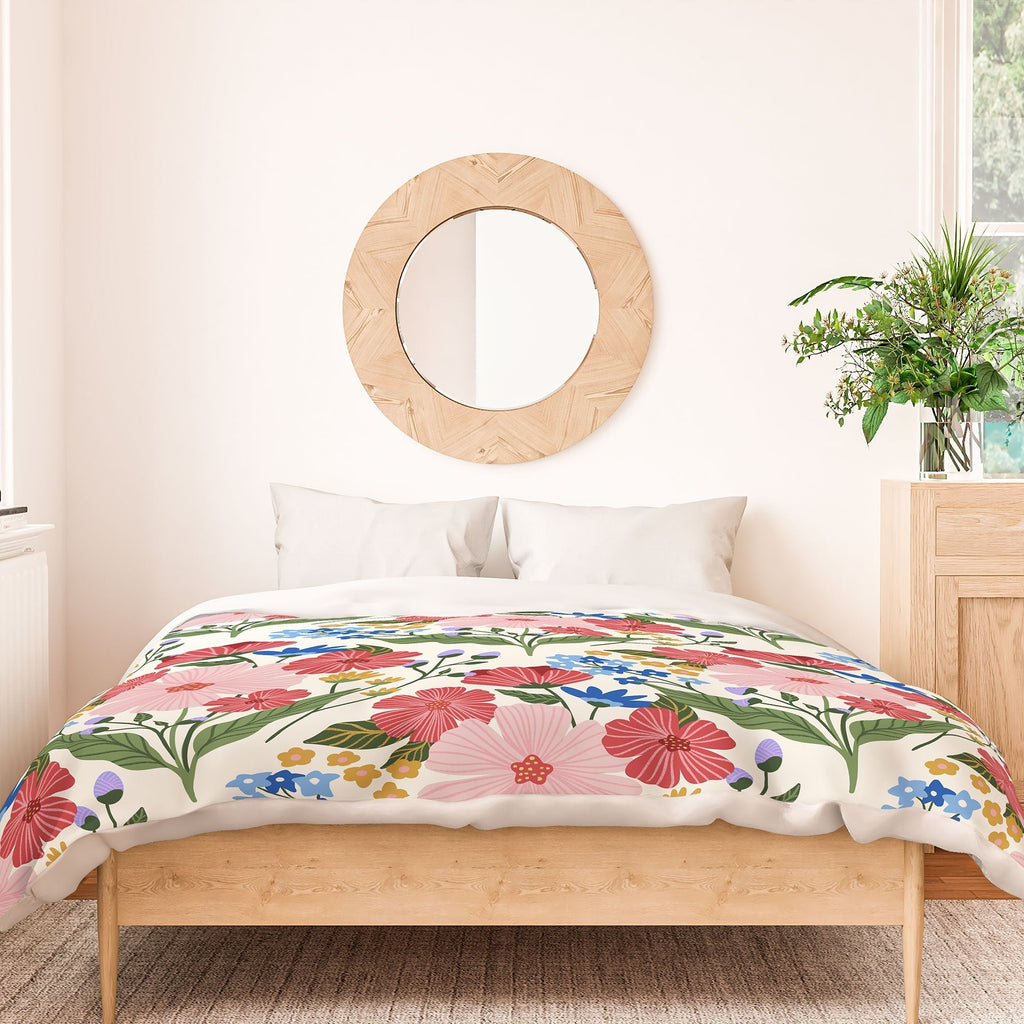 Design by Spark Wild Bloom Flowers Duvet Cover